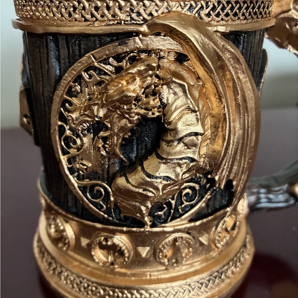 Gold and Black Dragon Mug